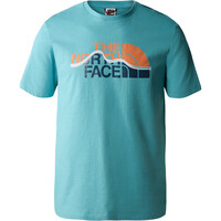 The North Face camiseta montaña manga corta hombre M S/S MOUNTAIN LINE TEE vista frontal