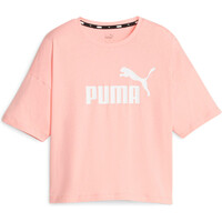 Puma camiseta manga corta mujer ESS Cropped Logo Tee vista frontal