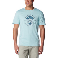 Columbia camiseta montaña manga corta hombre M Rapid Ridge Graphic Tee vista frontal