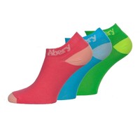Abery calcetines deportivos PACK 3 MUJER INVISIBLE RS/AZ/VE vista frontal