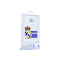 Real Madrid merchandaising equipos de fútbol oficiales CARCASA REAL MADRID SAMSUNG GALAXY S6 BL vista frontal