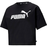 Puma camiseta manga corta mujer ESS Cropped Logo Tee vista detalle