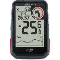 Sigma cuentakilómetros bicicleta CTKM GPS SIGMA ROX 4.0 30 FUNC NEGRO vista frontal