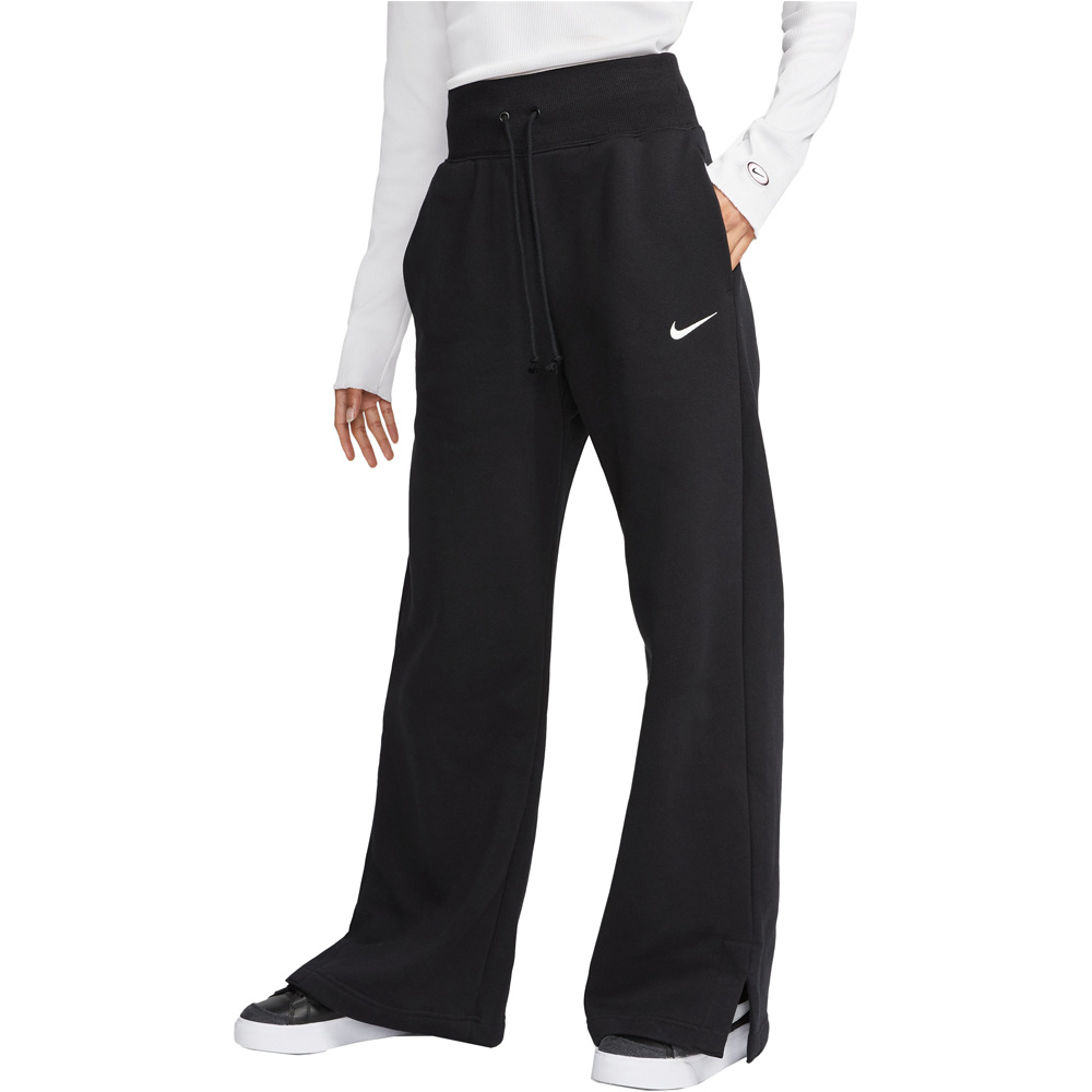 Nike pantalón mujer W NSW PHNX FLC HR PANT WIDE vista frontal