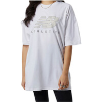 New Balance camiseta manga corta mujer ATHLETICS OVERSIZED TEE vista frontal