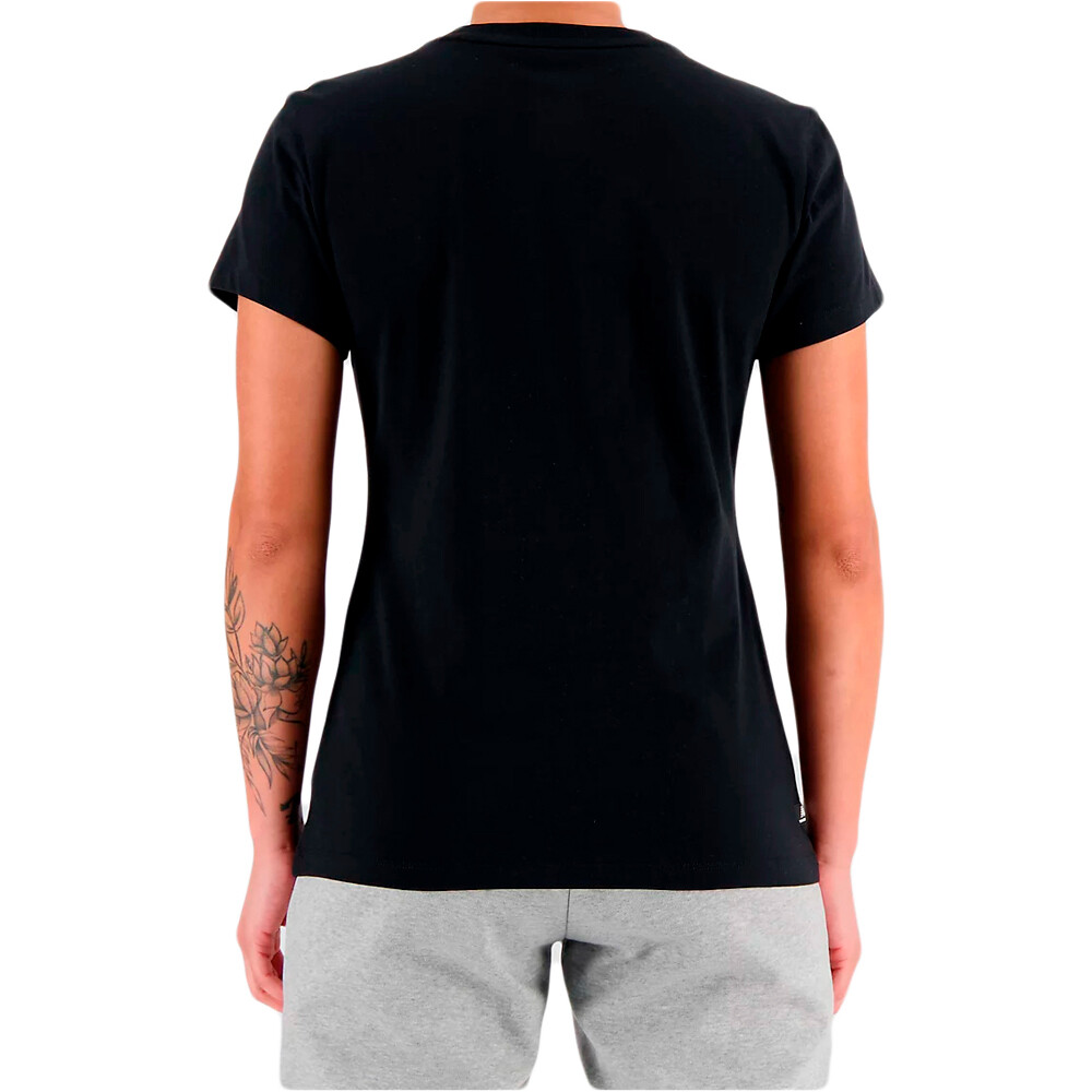 New Balance camiseta manga corta mujer Cotton Jersey Athletic Fit T-Shirt vista trasera