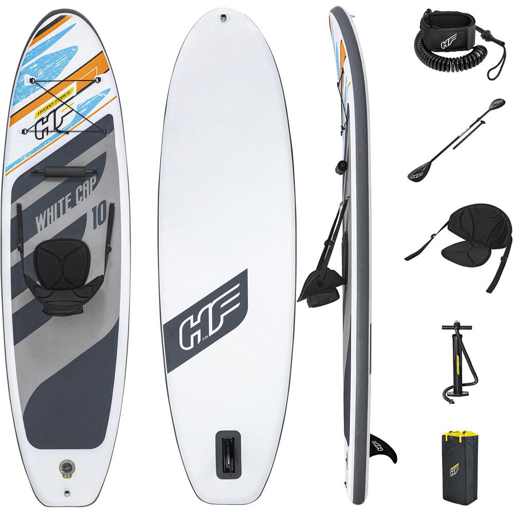 Bestway tablas de paddle surf PADDLE SURF  WHITE CAP CONVERTIBLE 305 X 84 X 12cm vista frontal
